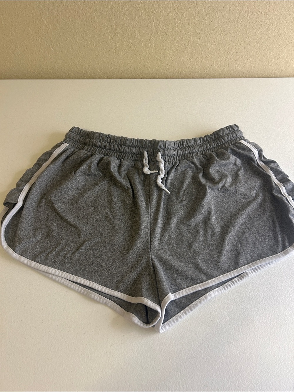 Orange Kiss Gray Lounge Shorts for Women’s with White Trim Size XL